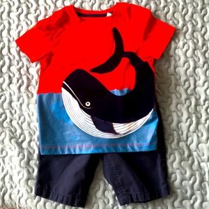 Boys short and shirt size 4